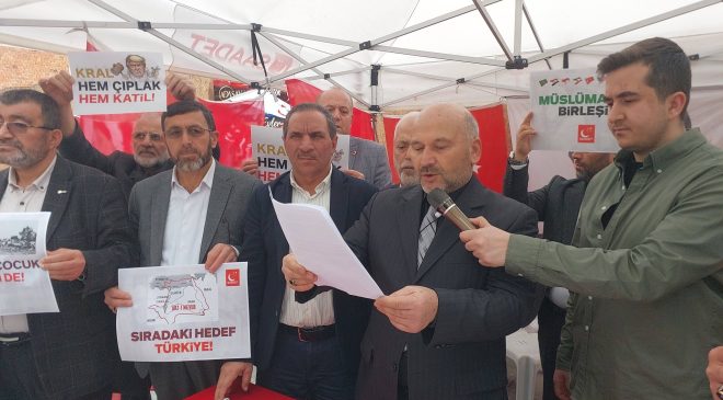 Küçükçekmece Saadet partisi basın açıklaması