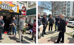 Küçükçekmece Saadet partisi kurmayları ile sahaya indi.