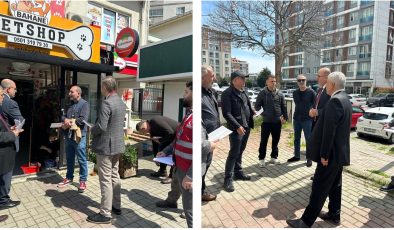 Küçükçekmece Saadet partisi kurmayları ile sahaya indi.